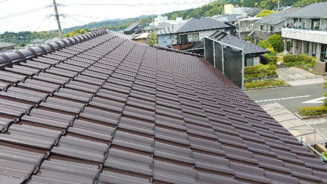 日置市伊集院町屋根の塗装工事