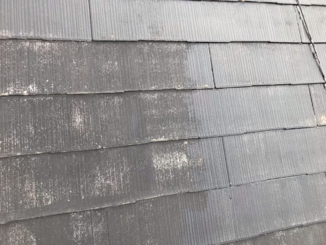 【宮崎県宮崎市】薫る坂にあるALC外壁の住宅で外壁・屋根・付帯部塗装をした工事屋根下