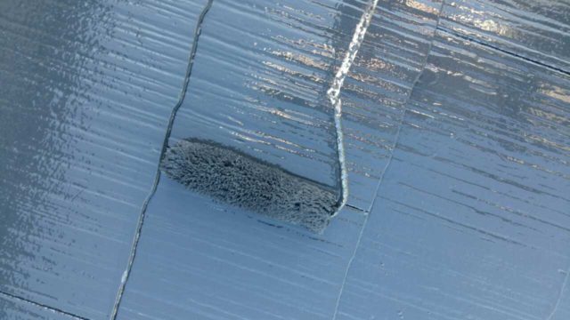 【宮崎県宮崎市】大字芳士にあるバルコニーがアスファルト防水の住宅でシーリングをします屋根上塗り_1_確定
