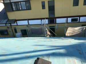 防水シート施工完成