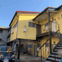 外壁塗装工事完成の様子