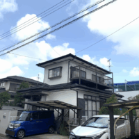 外壁塗装完成の様子